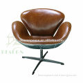 Aviator Arne Jacobsen Aluminium back Spitfire Vintage leather swan chair